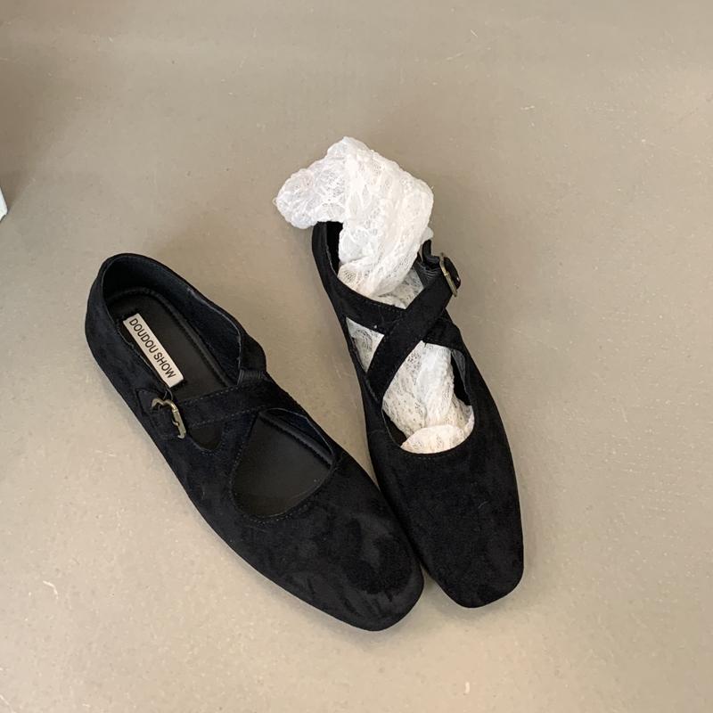 

Fashion SUOJIALUN 2024 New Brand Women Flat Shoes Fashion Round Toe Ladies Elegant Red Mary Jane Shoes Soft Flat Heel Dress Ballerinas S 35 чёрный