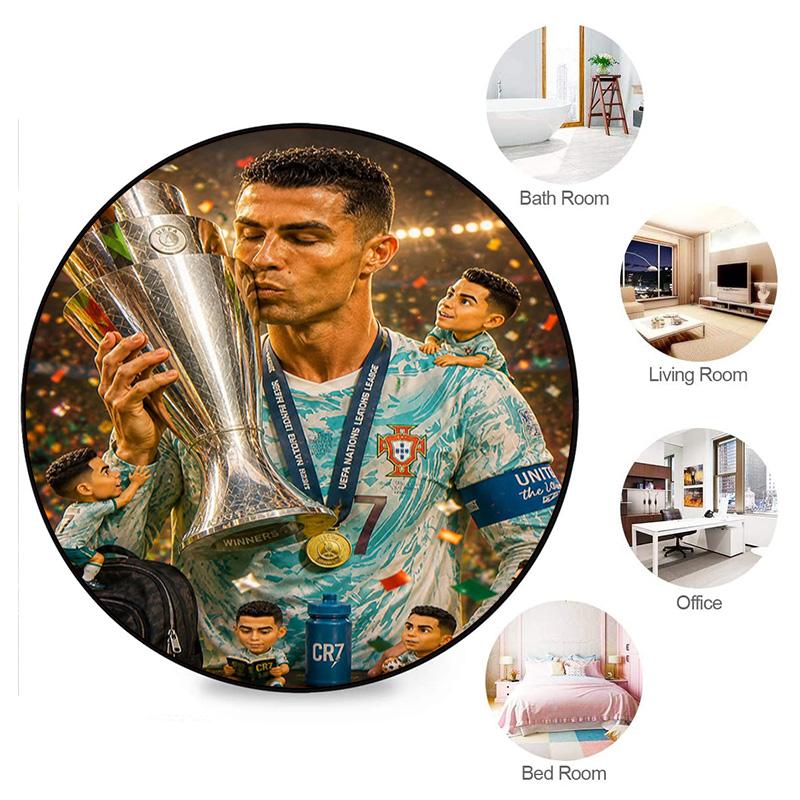 Cristiano Ronaldo Trophy Glory Carpet Doormat Home Decor Dormitory Decoration Office Chair Cushion Protective Pad