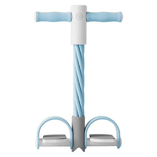 Pedalmotstandsbånd med digital kontra multifunksjonsspenntau 4/6-rørs elastisk yogapedaltrekker Kroppstøyningstrener Hjemmegymtrening