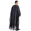 Men's Embroidered Chiffon Robe, TH834 - Long-Sleeved Arabic Tassel Design with Gold Beads