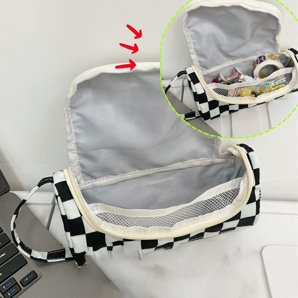 Simple Pencil Case Washable Storage Bag Stationery Bag Canvas Estuche  Student