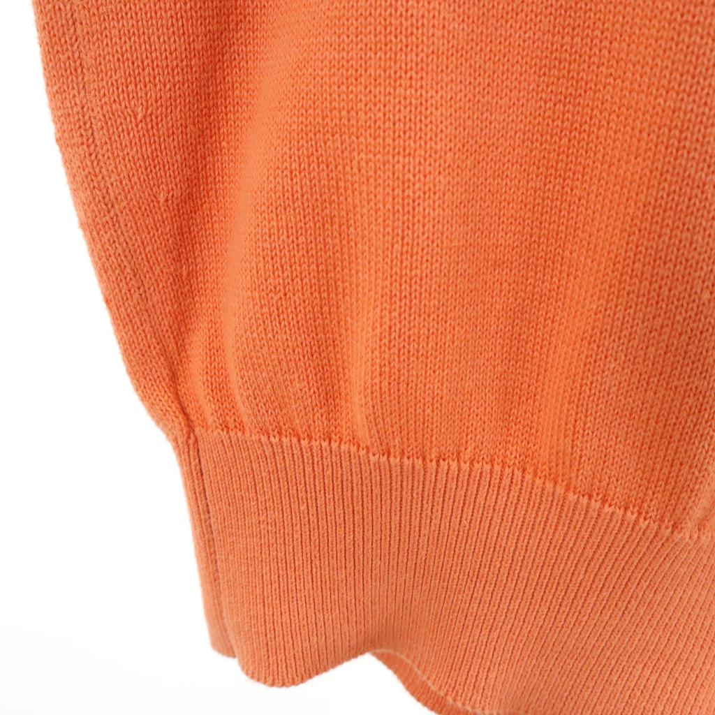 BALLANTYNE Made In Scotland Long Sleeve Knit Cardigan 38 Orange Series Women Used