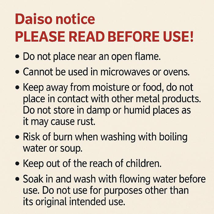 Daiso Japan-Made Stainless Steel Cooking Tray - Small