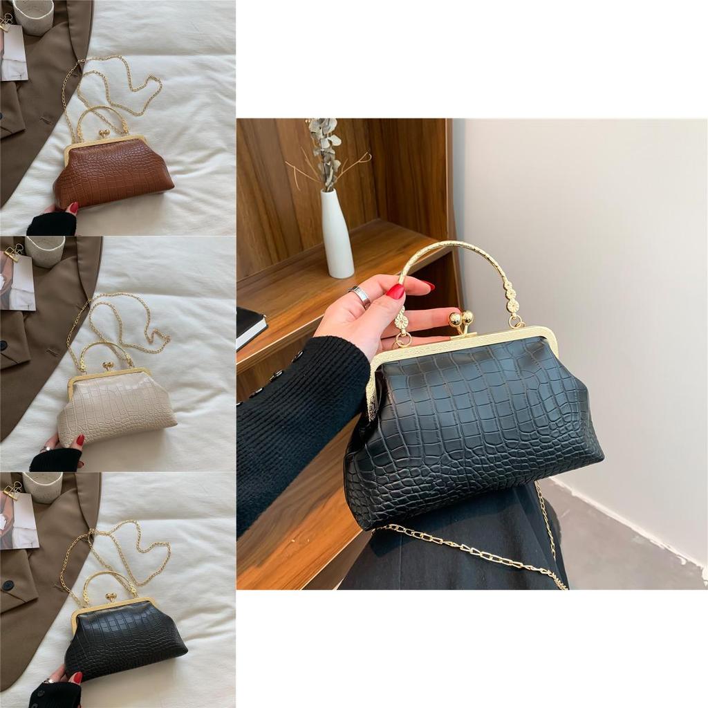 Vintage Retro Pu Small Square Crossbody Bag With Magnetic Closure For Daily Use