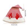 Santa Claus Christmas Hat Merry Christmas Decoration Elk Deer Cap Gift Red Plush Hat  Warm