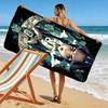 Dark Girl and Mysterious Potion 2D Flat Print Beach Towel, Large Soft Quick Dry Towel for Beach Camping SwimmingZSTJ0915126
