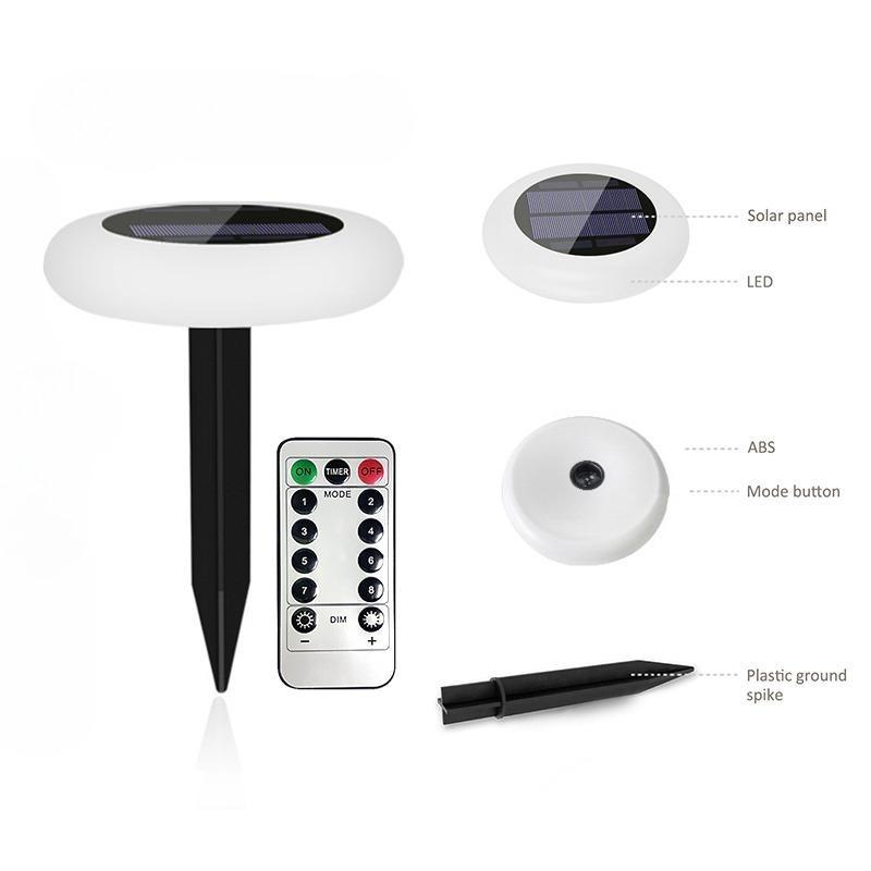 

Солнечный цветной газонный светильник, садовый ландшафтный светильник с интеллектуальным управлением светом с цветным градиентным светом и четкостью 1PCS