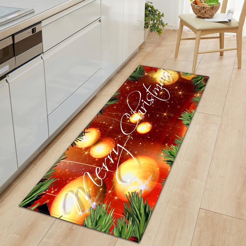 Christmas Kitchen Sand Carpet Doormat Long Floor Mat