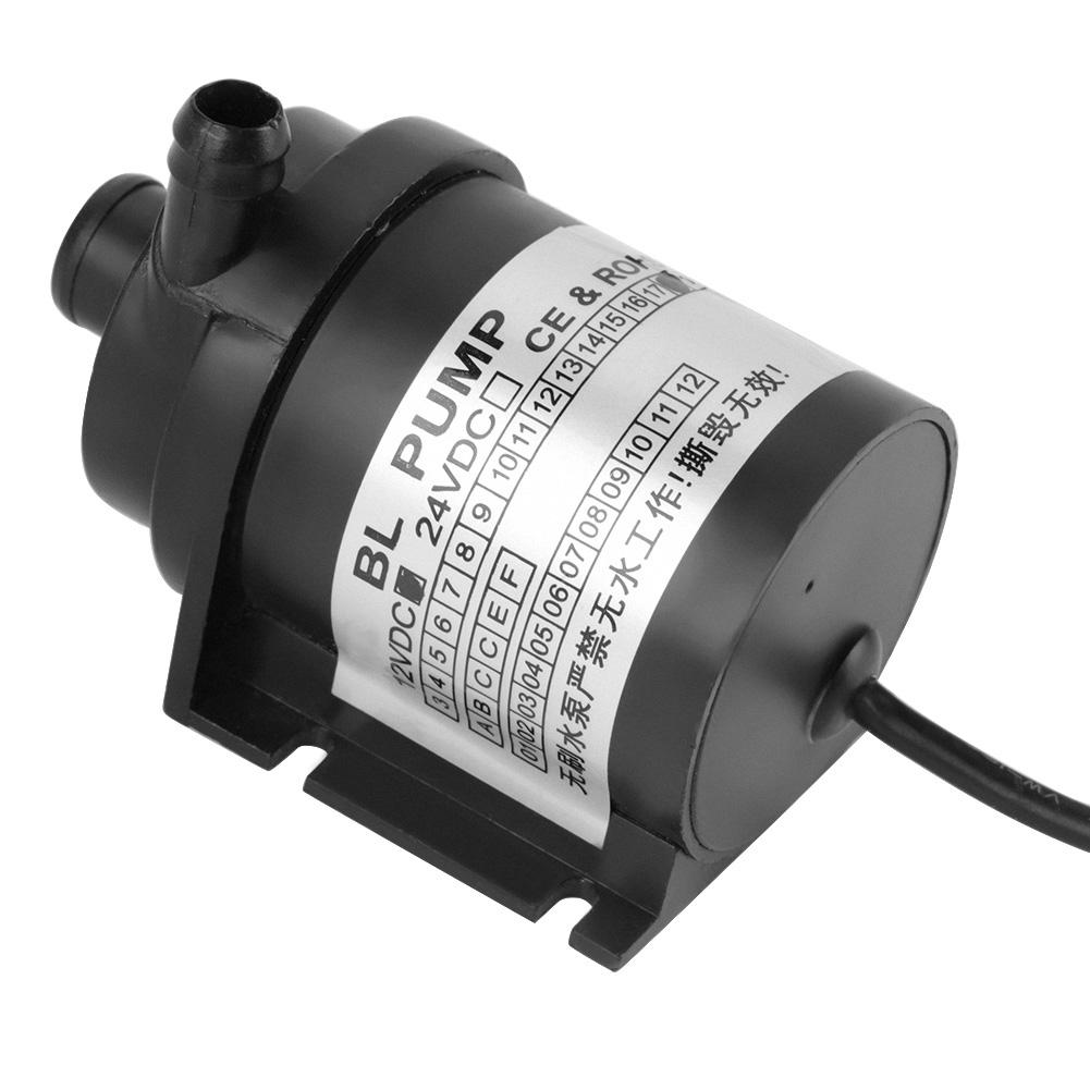 DC 12V 18W Black High Temperature Resistance Circulation Low Noise Brushless Water Pump
