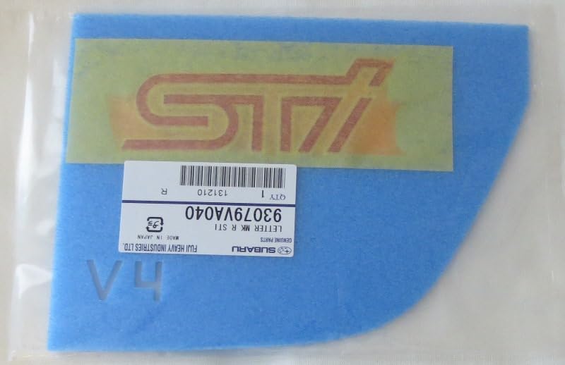 Subaru zadní znak STi znak kufru Impreza WRX STi pro 93079VA040 originální OEM 2015-2018 - -