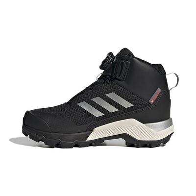 Terrex Winter Mid Boa Hiking Shoes Comfortable Casual Breathable High-Top Outdoor Kids Hiking Shoes Black FU7272