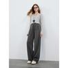 Sancai 2025 Autumn Loose High-Waist Wide-Leg Pants