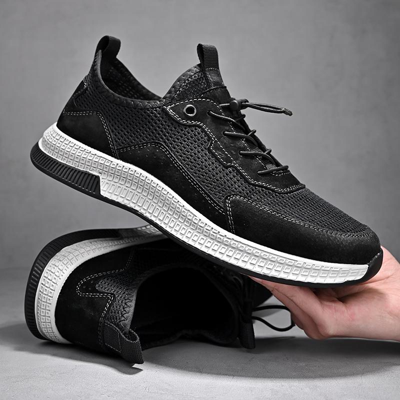 Модные дышащие мужские мягкие спортивные туфли Модные сетчатые кроссовки для бега Удобные — фото 5