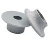 Arbor Hole Emery Grinding Wheel Round Shape Demi-bullnose Edge Wheel  Granite Trimming