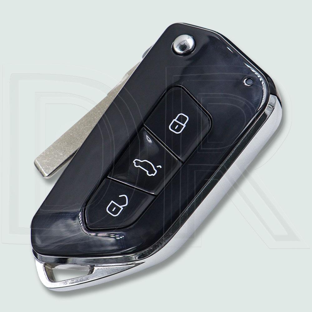 DR 202AD Modified Flip Car Remote Key Shell Case For VW Volkswagen Passat Golf Mk6 Polo Caddy Tiguan Beetle Skoda Octavia Seat