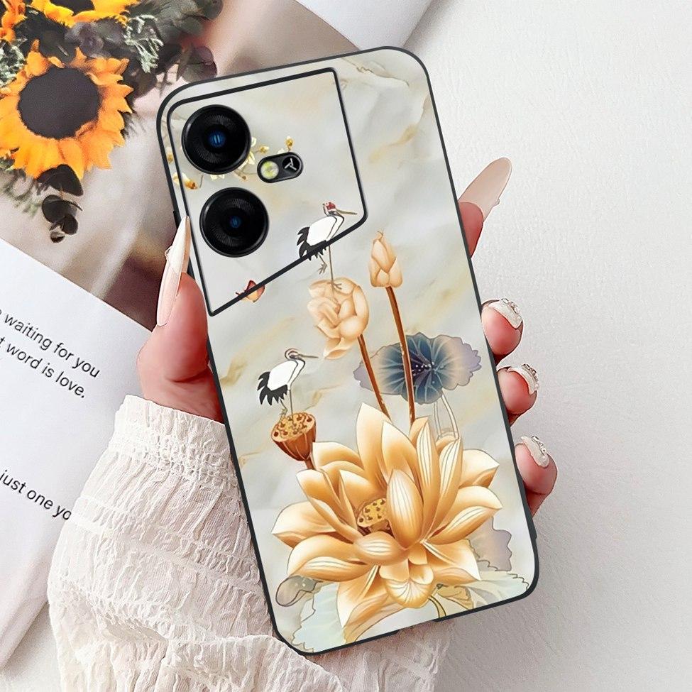 6,82'' Für Techno Pova Neo3 LH6n Rückabdeckung Für Tecno Pova Neo 3 Hülle Silikon Luxus Mode Niedliche Cartoon Katze Stoßfest Funda