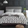 Cartoon Kawaii Panda Duvet Cover Bed Bedding Set Home Textile Quilt Cover Pillowcases Bedroom Double Bedding Set No Sheet