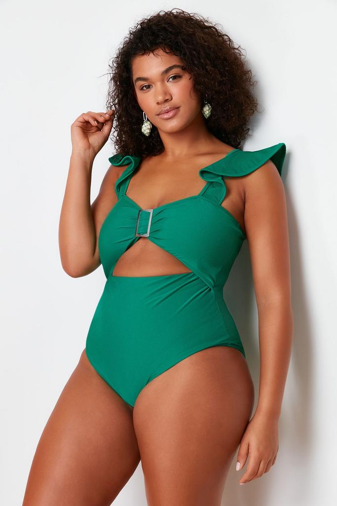 Women's Style Plus Size Black Balconette Plus Size Swimsuit