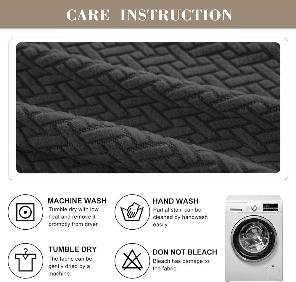 Jacquard Stretch Sofa Cushion Covers Soft Pure Sofa Seat Slipcover For Home Hotel Washable Elastic L-Shaped Furniture Protector
