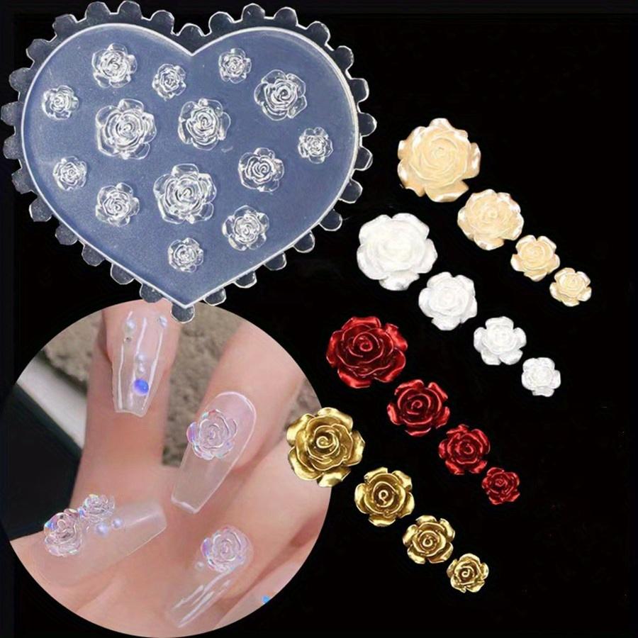 3D Silicone Nail Art Mold - Small Flowers for Beautiful Manicures and Nail Decorations