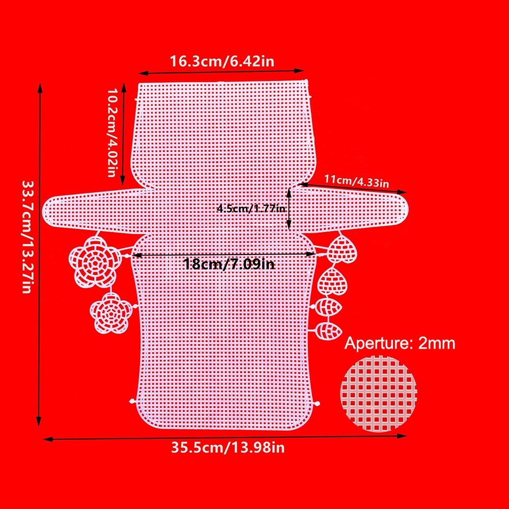 

Handbag Accessories Plastic Bag Mesh Grid White Blank Mesh Canvas Bag Sheets Acrylic Yarn Crafting Knit