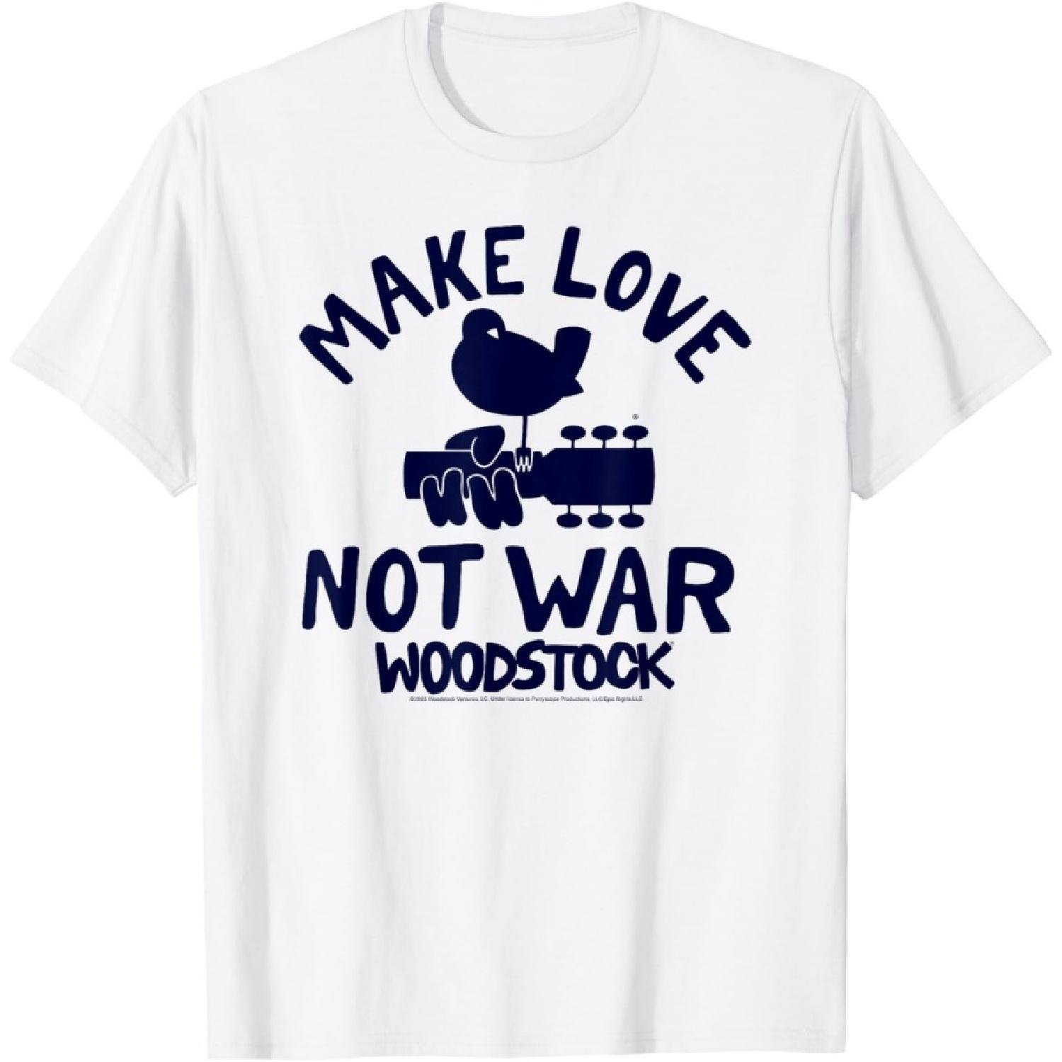 Футболка Woodstock - Занимайтесь любовью, а не войной S