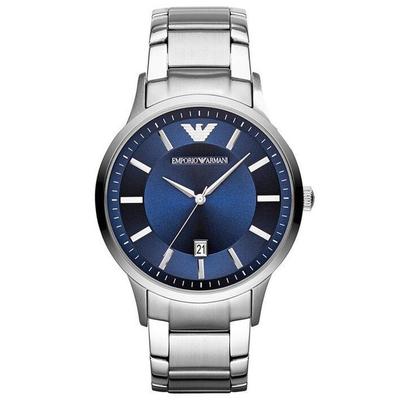 Emporio Armani Orologio da uomo al quarzo con quadrante blu AR11180