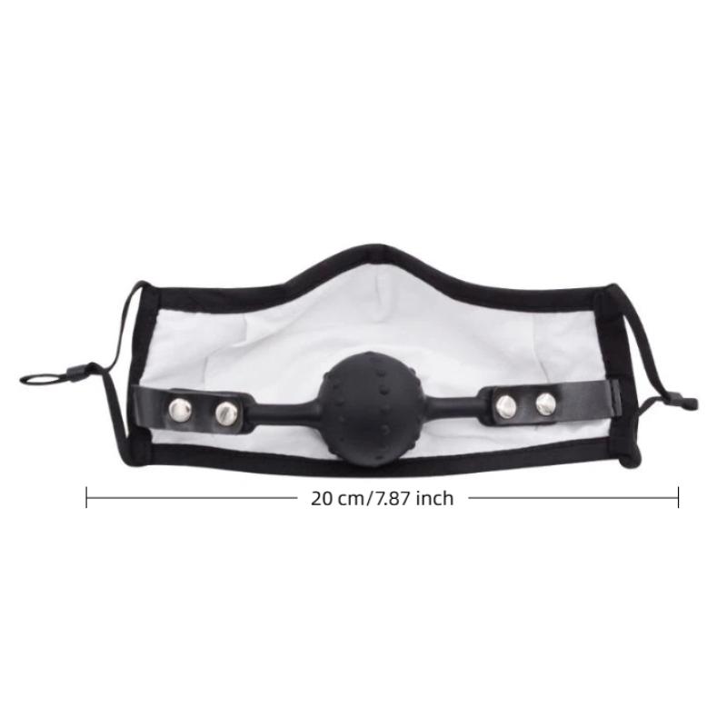 1Pcs Breathable Silicone Ball Gag Mask Adjustable Straps Soft Lining For Couples Intimate Role Play Games