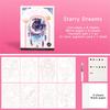 Travel Watercolor Painting Set with Tri-Fold Book, Built-in 12 Colors & Stress Relief Note Paper for DIY Art Therapy