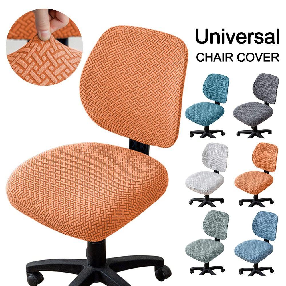2Pcs/set Anti-dirty Split Office Chair Cover Elastic Lift Rotating Chair Cover  for Home&Office