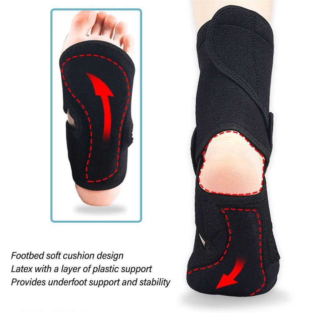 1Pcs Drop Foot Brace for Walking Stretching Plantar Arch Compression Adjustable Ankle Foot Orthosis Brace Support