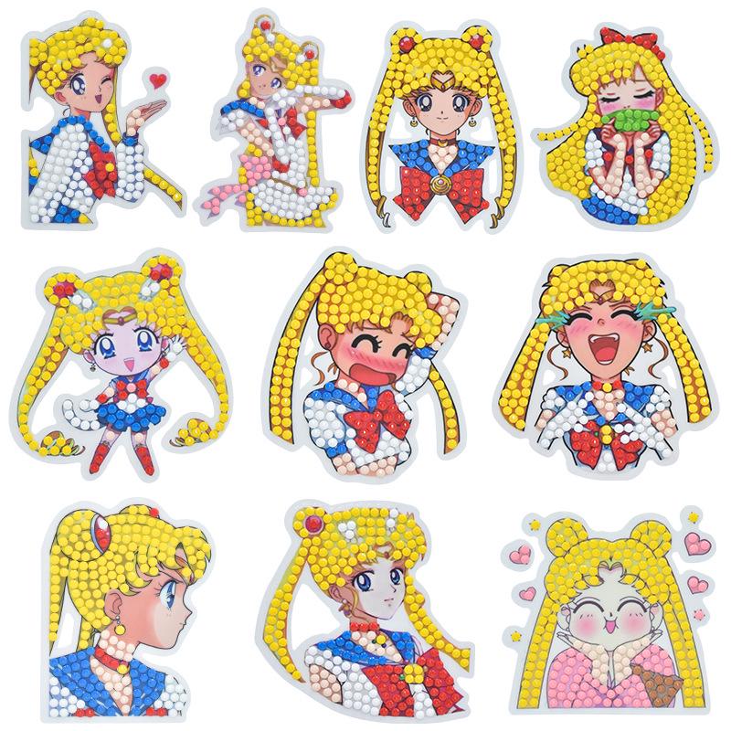 DIY Pikachu Diamond Painting Stickers - Cartoon Anime Pokemon Craft for Kids