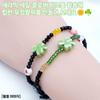 Ceramic three-leaf clover piercing bead accessory