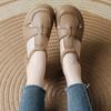 Summer new wide feet fat feet fat feet mother shoes comfortable platform retro Roman style leather sandals women