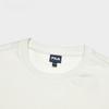 FILA Fashion Casual Color Block Loose Round Neck Short Sleeve T-Shirt Men tops Cloud-Mushroom-White F71M429102F-BK