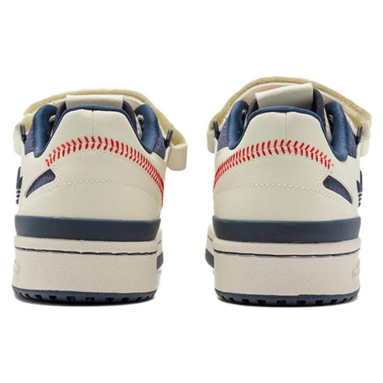 adidas Forum Low 'Baseball' (Unisex) Chalk White / Collegiate Navy / Scarlet Skateboard Shoes IE7309