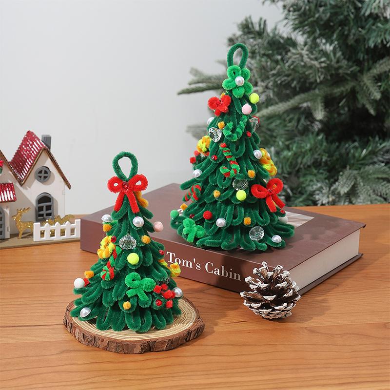 15/20CM Artificial Christmas Tree Desktop Christmas Tree Decoration Office Home Christmas Decor DIY Handmade New Year Gift