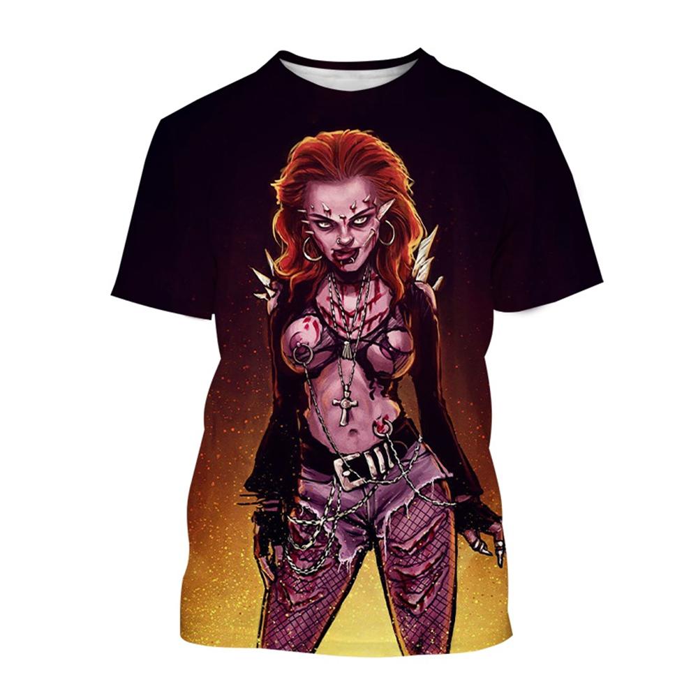 Nové klasické hororové tričko s motivem lebky zombie s motivem filmu Návrat oživlých mrtvých, unisexové streetwear, dětské tričko
