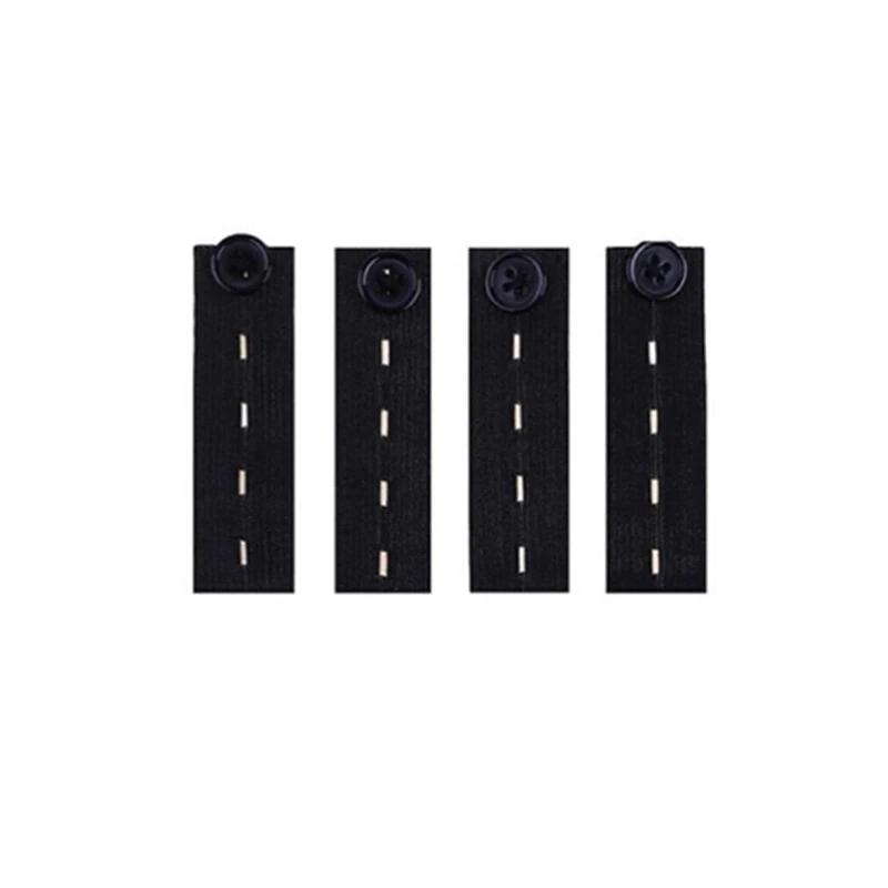 

4pcs Waistband Extender Buckle Elastic Adjustable Pant Extension Maternity Pants Stretch Button