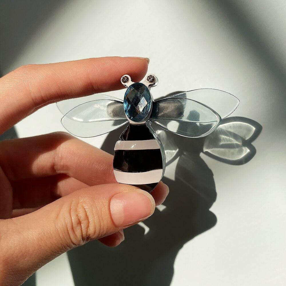 Blucome Markendesign Insektenserie Brosche Frauen Zarte Kleine Biene Broschen Handgefertigte Sicherheitsnadeln Aus Acryl Schmuck Geschenke Für Mädchen