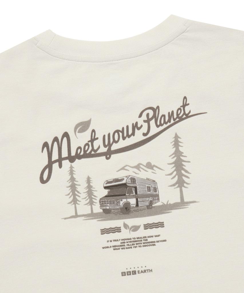 BBC EARTH Women'S Camp Circus Policott Tee Ivory