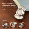 Stainless Steel Triple Cube Spinner EDC Toy Coin Clicker Decompression Tool