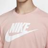 Nike T Shirts Men's Coral Powder Crew Neck Moderate Straight Fit AR5005-648