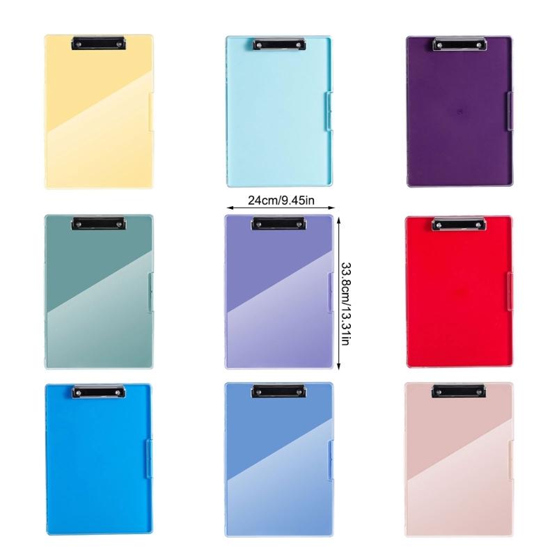 Clipboard with Double Layer File Case Portable Document Organiser Water Resistant File Storage Case for Office School