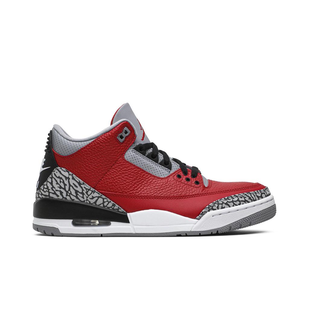 Air Jordan 3 Retro SE 'Unite - CHI Exclusive' (Unisex) Varsity Red / Cement Grey / Black / Varsity Red Vintage Basketball Shoes CU2277 600