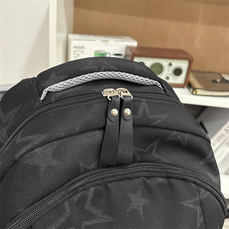 Student Schoolbag Women's Star Printed Backpack Men's Computer Bag