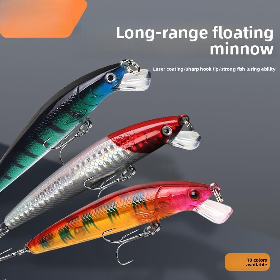 Luya Bait Mino 10cm/9g Floating Water Sound Bead Simulation Bait Hard Bait Bait Luya Bait Mino
