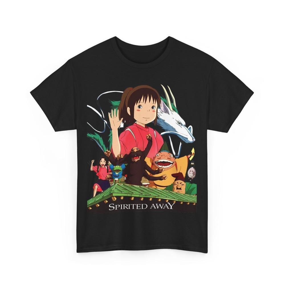 Studio Ghibli Chihiros Reise ins Zauberland Anime T-Shirt Unisex Schweres Baumwoll-T-Shirt Unisex T-Shirt