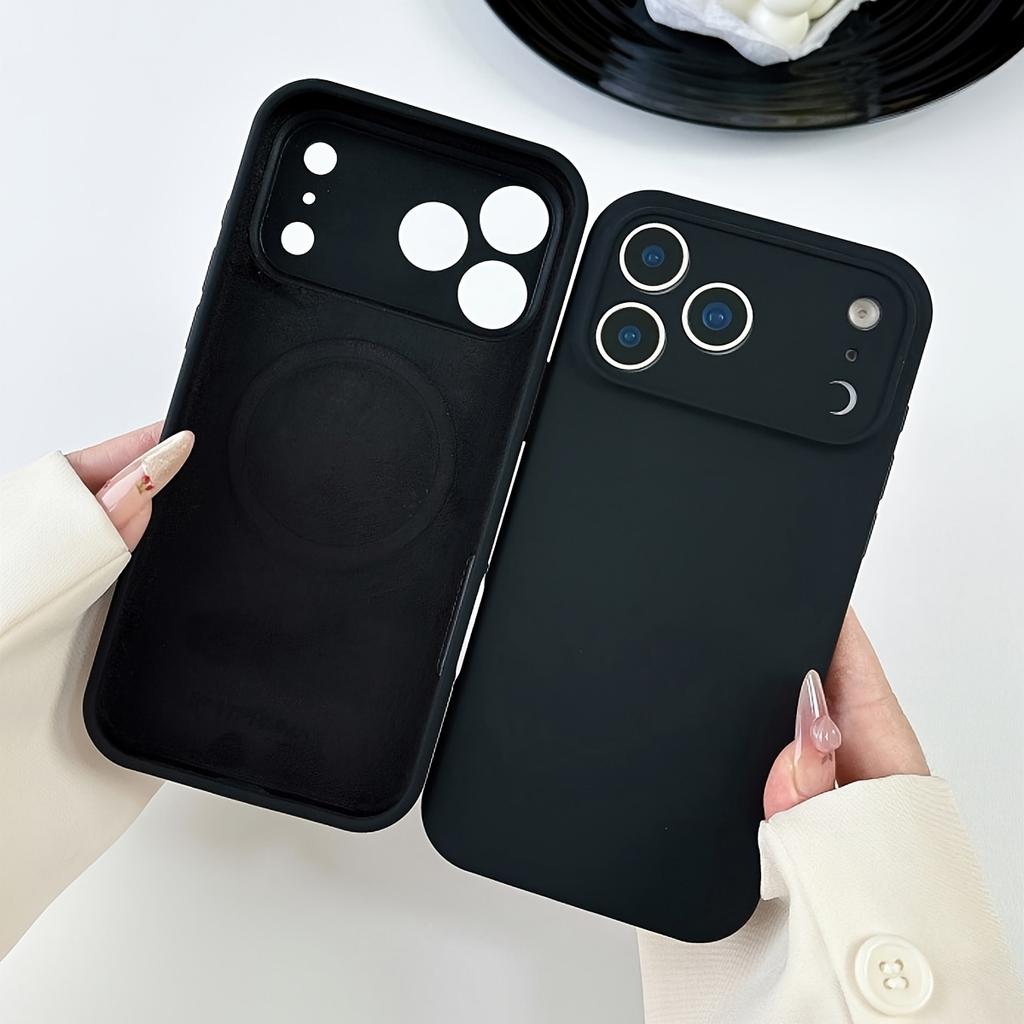 Silicone Protective For Magsafe Soft Case For Apple iPhone 17 Air 16 15 14 Plus 13 Pro Max Magnetic Phone Cover