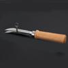 Wood Handle Leather Edging Creaser Tool Adjustable Leather Scriber Tool Leather Working Tool for Leather Craft Stitching